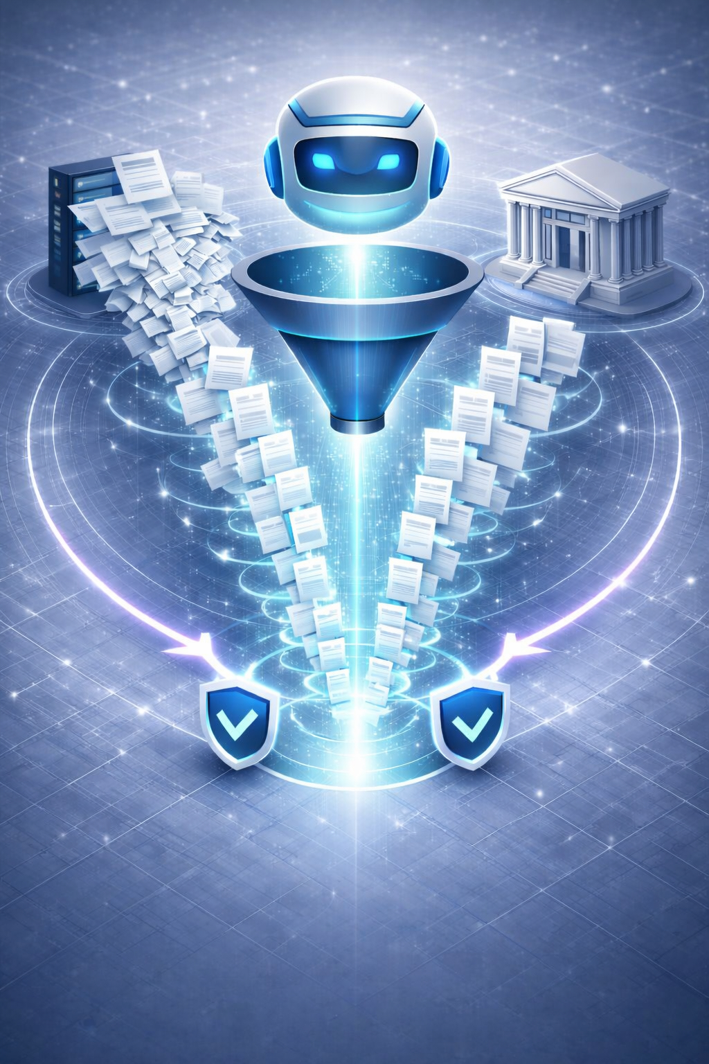 AI legal review illustration